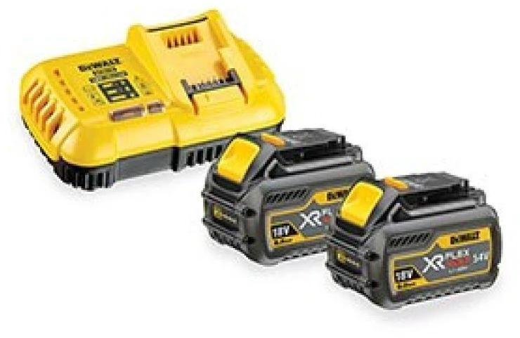 Priedų rinkinys DeWalt DCB118T2; 18/54 V; 2x6,0 Ah + pakrovėjas DCB118