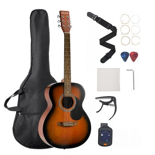 VEVOR Drednoto akustinė gitara su priedais, 40 cm