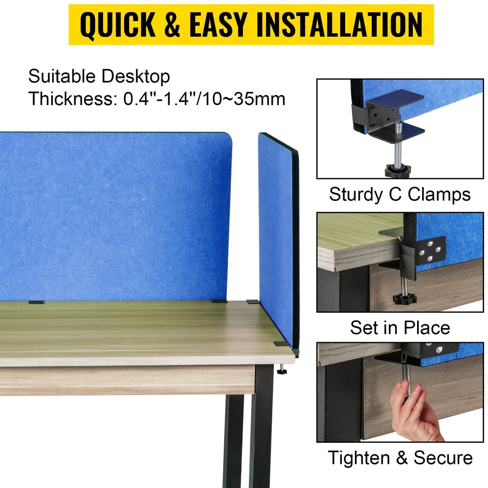 VEVOR Stalviršio pertvara akustinė 3 dalių