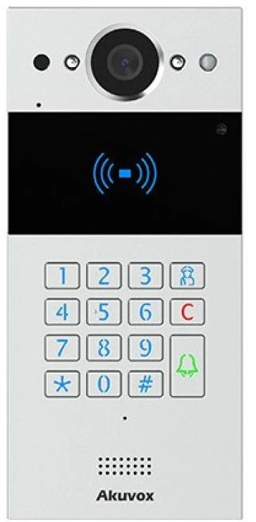 Carruzzo Akuvox R20K-2 vaizdo telefonspynės sistema 2 MP Sidabras