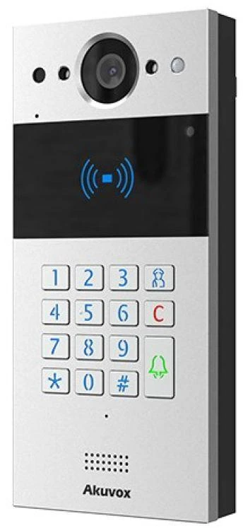 Carruzzo Akuvox R20K-2 vaizdo telefonspynės sistema 2 MP Sidabras