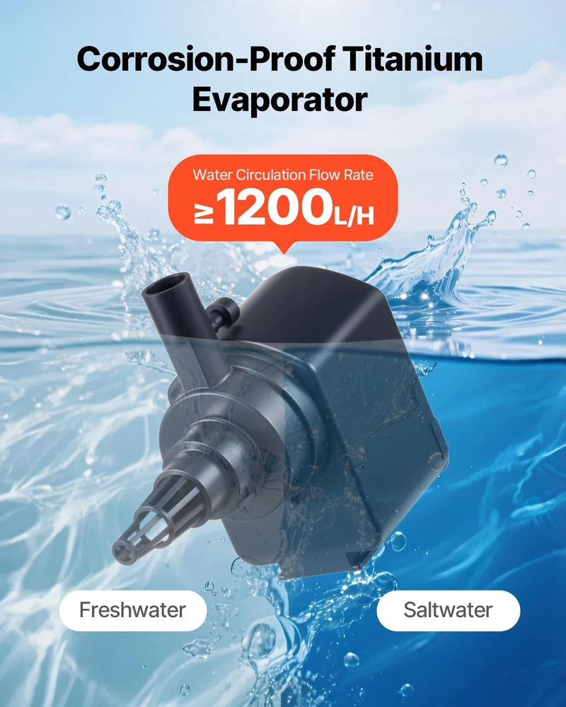 VEVOR Akvariumo šaldytuvas 200L 0.1 AG