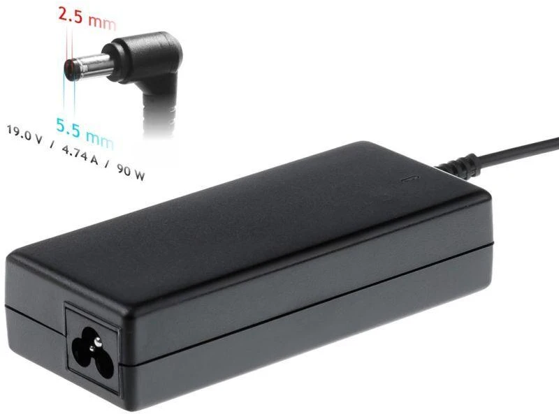 Nešiojamojo kompiuterio pakrovėjas Akyga AK-ND-10 (19V / 4.74A 90W 5.5 x 2.5mm) ASUS / TOSHIBA / LENOVO 1.2m
