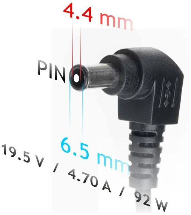 Akyga AK-ND-20 kintamosios srovės adapteris „Sony“ nešiojamam kompiuteriui (19,5 V; 4,7 A; 92 W; 6,5 mm x 4,4 mm)