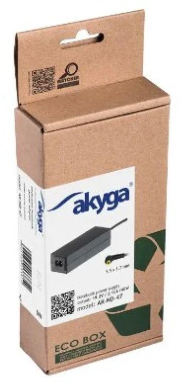 Nešiojamojo kompiuterio pakrovėjas Akyga AK-ND-47 (19V / 2.15A 40W 5.5 x 1.7mm) ACER 1.2m