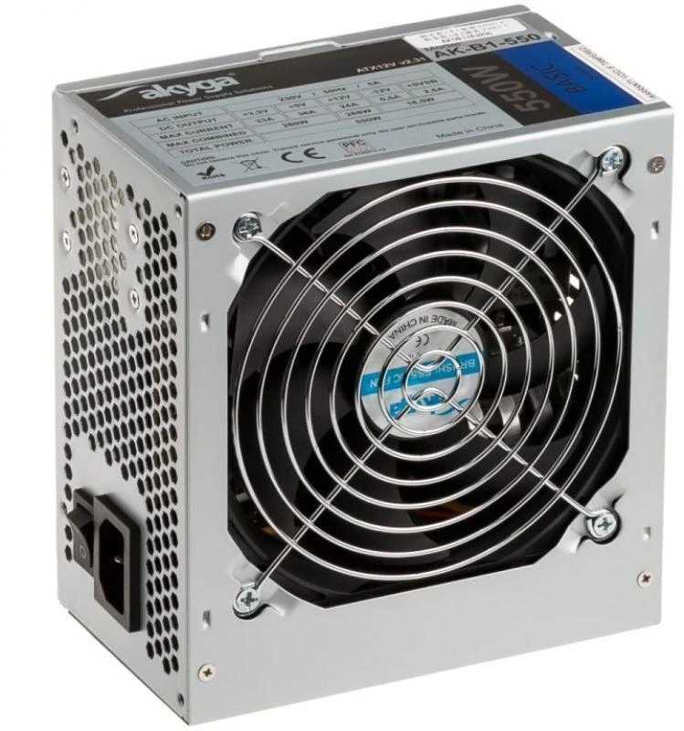 Akyga Basic AK-B1-550 maitinimo blokas (550 W; pasyvus; 120 mm)