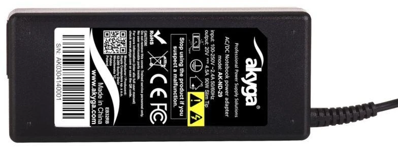 Nešiojamojo kompiuterio pakrovėjas Akyga AK-ND-29 (20V / 4.5A 90W) Slim Tip LENOVO 1.2m
