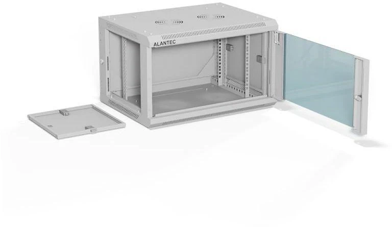 a-lan ALANTEC 19" 6U 600x450 sieninė spintelė, pilka