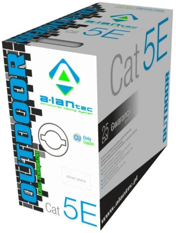 Alantec Tinklo Kabelis - A-LAN KIU5OUTZ305 305 m Cat5e U/UTP