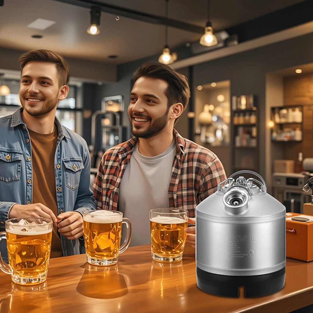 VEVOR Kegų valymo rinkinys, 6.5L su D jungtimi