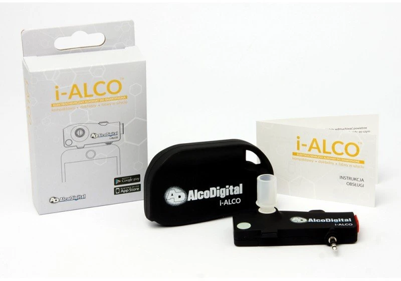 „AlcoDigital i-ALCO“ – elektrocheminis alkotesteris išmaniesiems telefonams („Android“ / „iOS“)