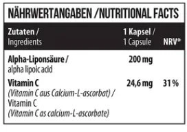 Alfa lipoinės rūgšties kapsulės MST 60 vnt., 200 mg