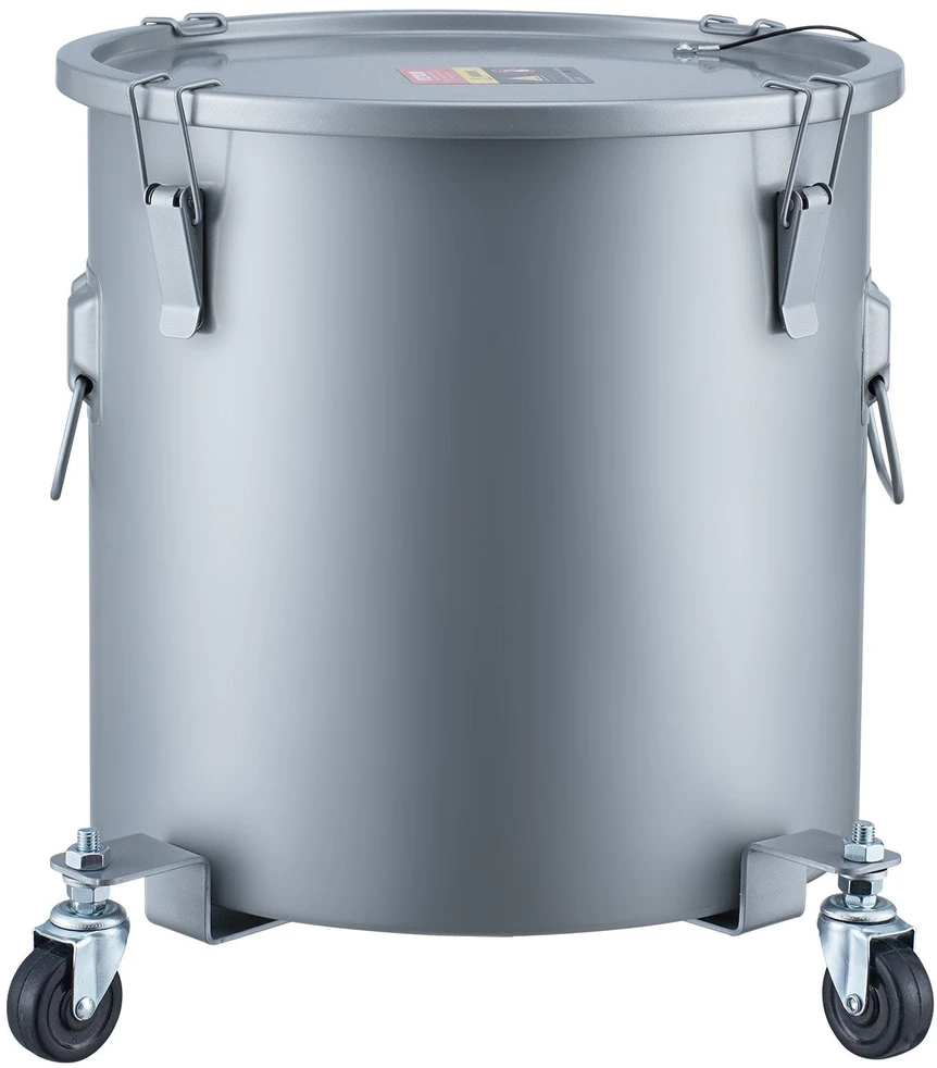 VEVOR Keptuvės riebalų kibiras, 37.8L talpos, pilkos spalvos