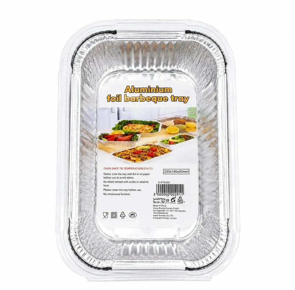 Aliumininiai kepimo indeliai, 4 vnt.