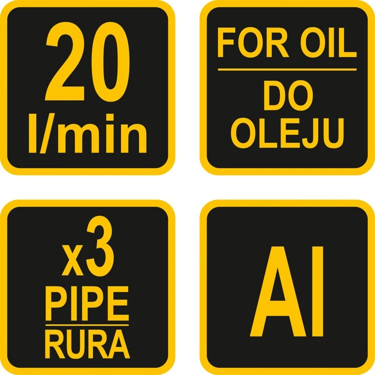 Vorel Aliuminis alyvos siurblys, rankinis sukimo mechanizmas, 20 l/min, alyvos perkėlimo siurblys
