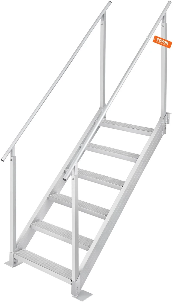 VEVOR Aliuminis dokinis kopėčios, 43-51cm reguliuojamos
