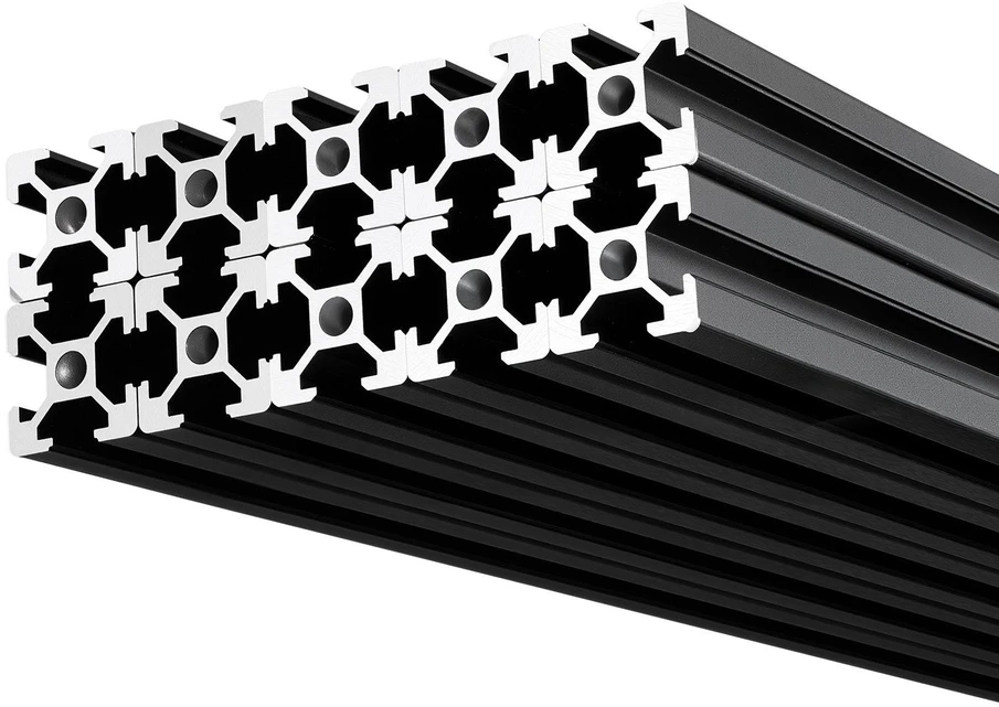 VEVOR 10 vnt. 2020 aliuminio profilių, 1220 mm, juodi