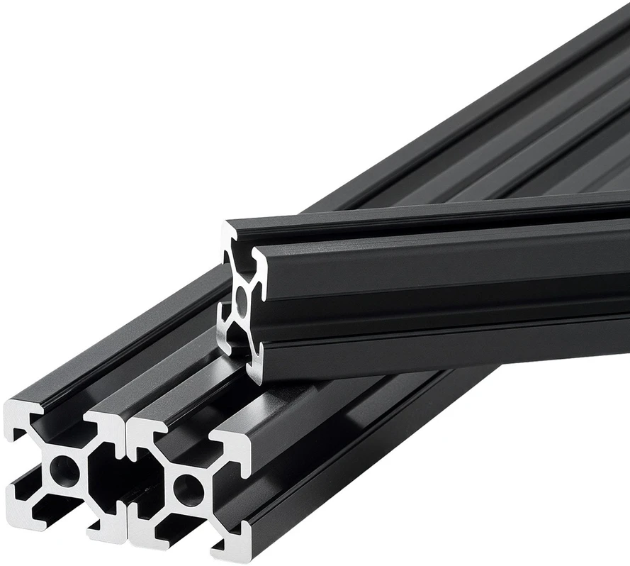 VEVOR 10 vnt. 2020 aliuminio profilių, 1220 mm, juodi