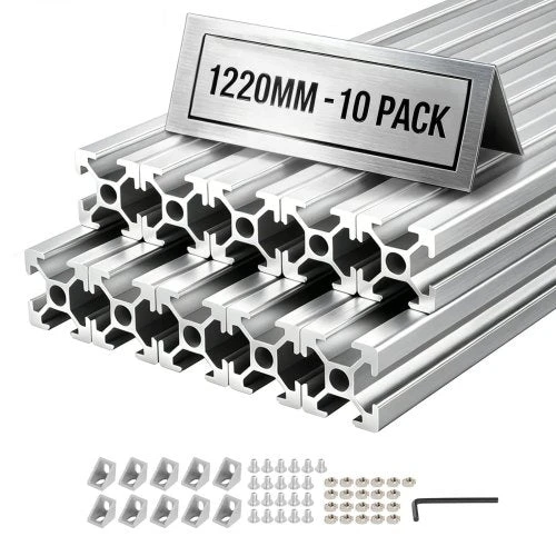 Aliuminio profilis VEVOR 2020T-122-10-Y, 1220 mm