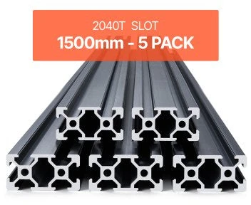 VEVOR 5 vnt. 1500 mm T tipo aliuminio bėgis