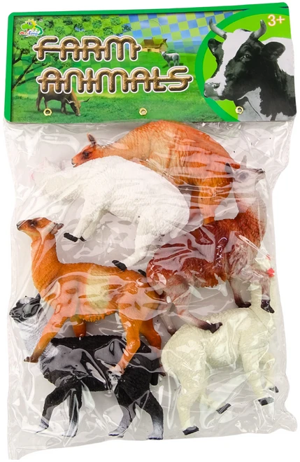 Lean Toys Alpakų ir Lamų Figūrėlių Rinkinys, 6 vnt.