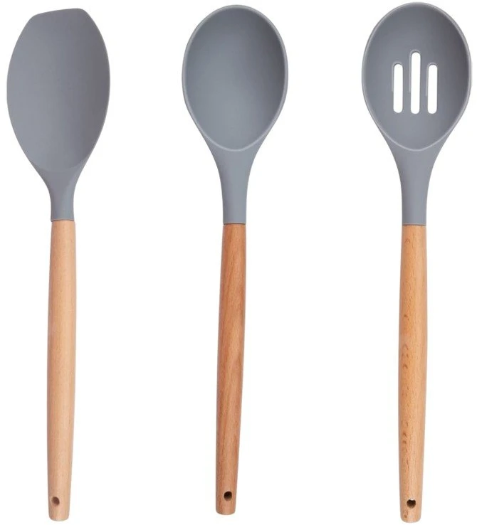Alpina - Set of silicone kitchen utensils with a stand, 12 pieces