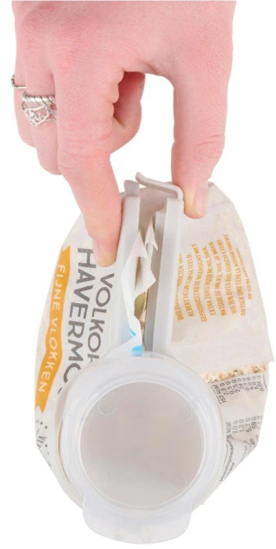 Alpina - 2-in-1 clip for closing packages with dispenser (2 pieces)