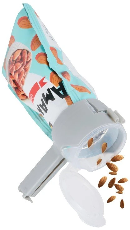 Alpina - 2-in-1 clip for closing packages with dispenser (2 pieces)