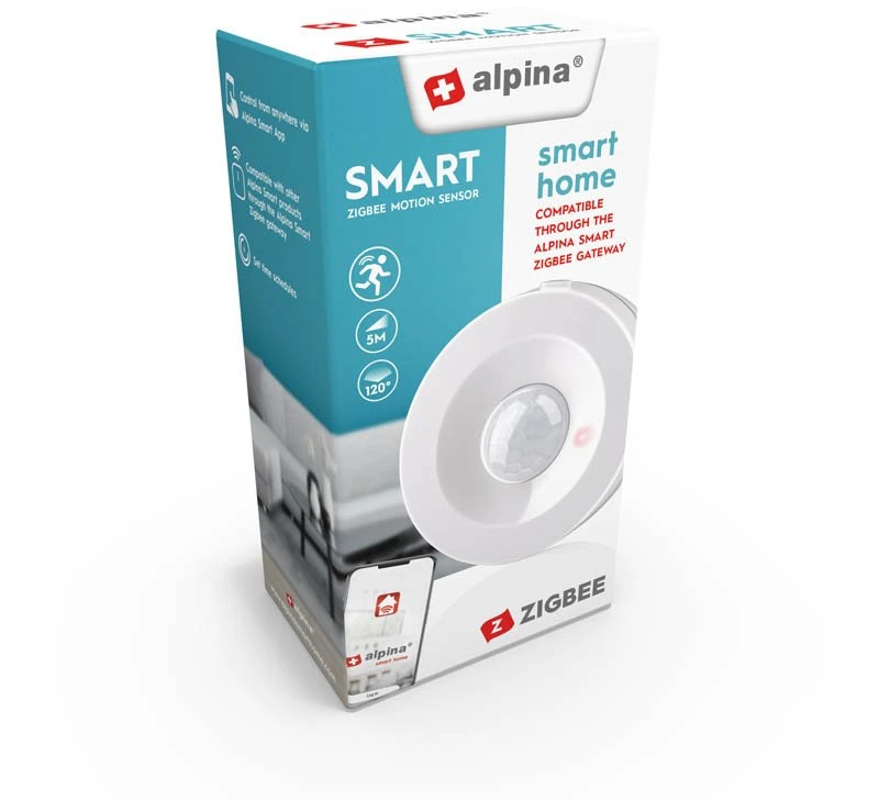 „Alpina“ – išmanusis PIR judesio jutiklis su „Zigbee“ tinklu