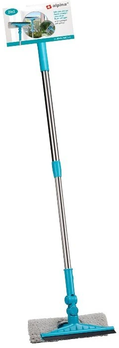 Alpina - 2 viename langų plovimo / valymo įrenginys su teleskopine rankena iki 89 cm