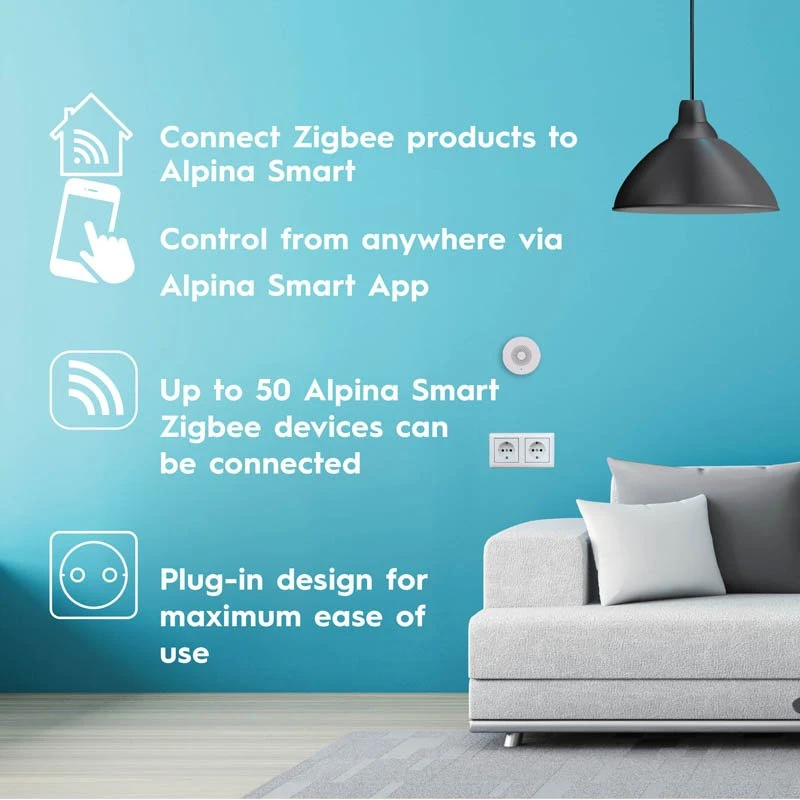 „Alpina“ – „Zigbee“ šakotuvo šliuzas šio standarto įrenginiams prijungti
