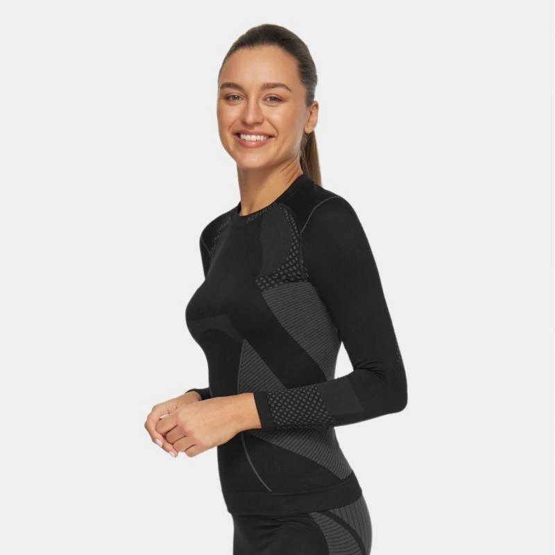 Alpinus Active Termoaktyviniai Marškinėliai Juoda ir Pilka W GT43180