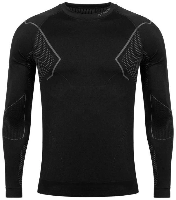 Alpinus Active Thermoaktyvus Termo marškinėliai Juoda ir Pilka M GT43189