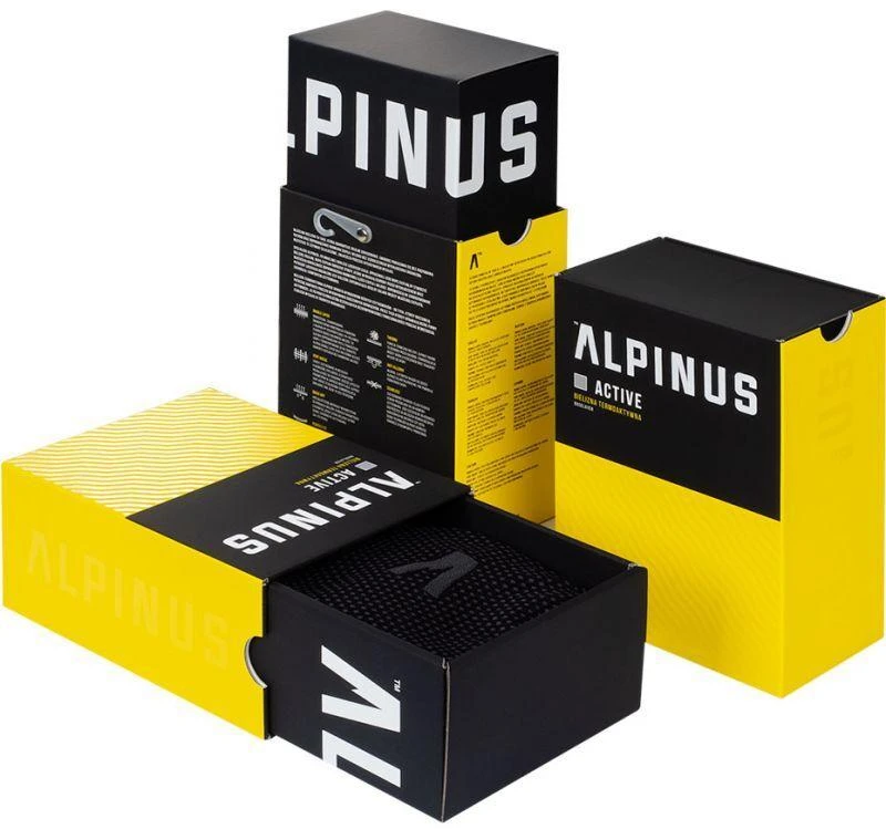 Alpinus Active Thermoaktyvus Termo marškinėliai Juoda ir Pilka M GT43189