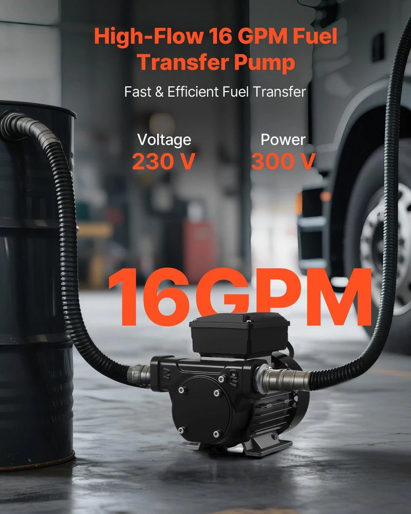 VEVOR Alyvos pernešimo siurblys 230V, 60 L/min