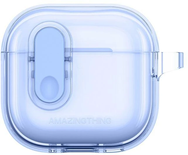 „AmazingThing“ minimalaus dizaino dėklas, skirtas „AirPods 4“ ausinėms – ultramarino spalvos