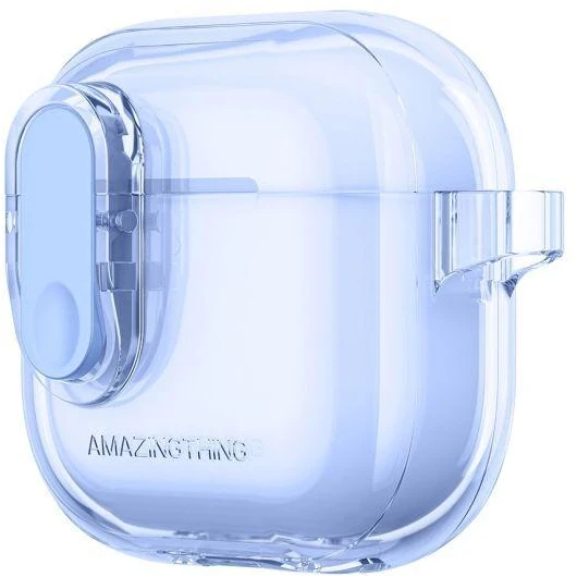 „AmazingThing“ minimalaus dizaino dėklas, skirtas „AirPods 4“ ausinėms – ultramarino spalvos
