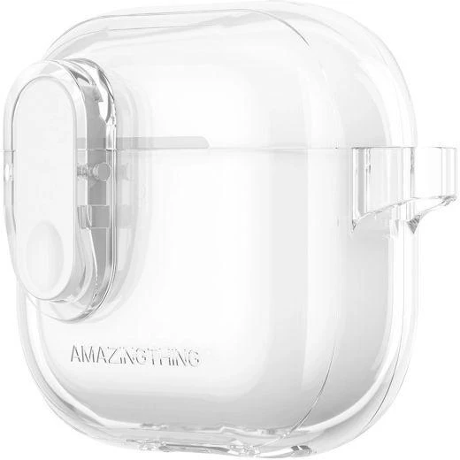 AmazingThing Minimal dėklas skirtas AirPods 4 – skaidrus