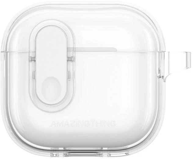 AmazingThing Minimal dėklas skirtas AirPods 4 – skaidrus