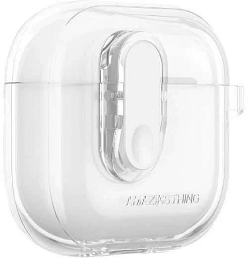AmazingThing Minimal dėklas skirtas AirPods 4 – skaidrus