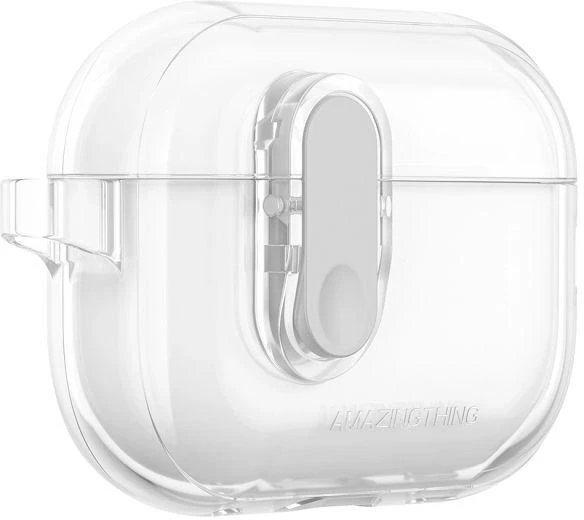 AmazingThing minimalus silikoninis dėklas AirPods Pro 2 ausinėms – skaidrus