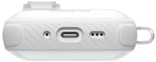 AmazingThing Titan Pro Mag Case Skaidrus dėklas AirPods Pro 3 - Baltas