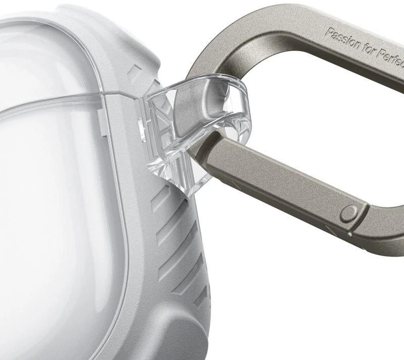 AmazingThing Titan Pro Mag Case Skaidrus dėklas AirPods Pro 3 - Baltas