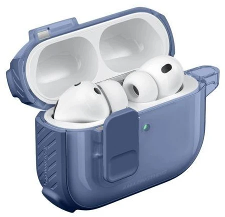 AmazingThing Titan Pro Mag dėklas Skaidrus Mėlynas skirtas AirPods Pro 3
