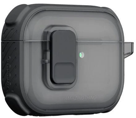 AmazingThing Titan Pro Mag dėklas Skaidrus, skirtas AirPods Pro 3 - Juodas