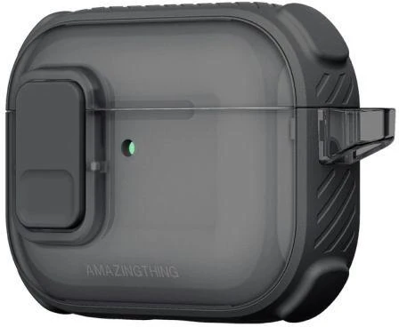 AmazingThing Titan Pro Mag dėklas Skaidrus, skirtas AirPods Pro 3 - Juodas