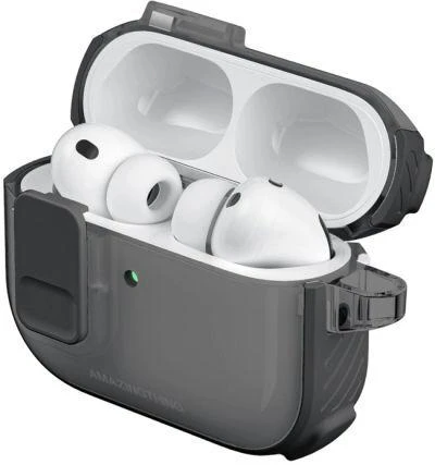 AmazingThing Titan Pro Mag dėklas Skaidrus, skirtas AirPods Pro 3 - Juodas