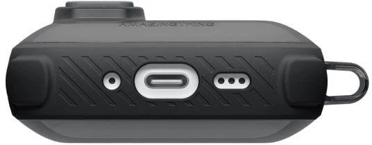 AmazingThing Titan Pro Mag dėklas Skaidrus, skirtas AirPods Pro 3 - Juodas