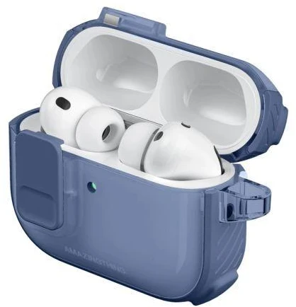 AmazingThing Titan Pro Mag dėklas Skaidrus Mėlynas skirtas AirPods Pro 3