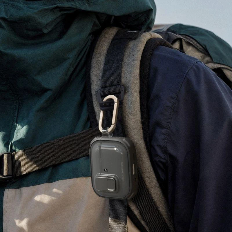 AmazingThing Titan Pro Mag dėklas Skaidrus, skirtas AirPods Pro 3 - Juodas